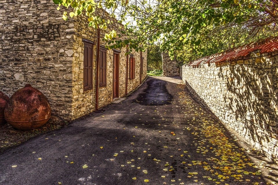 Cyprus, Kato Drys, Village, Architecture, Street