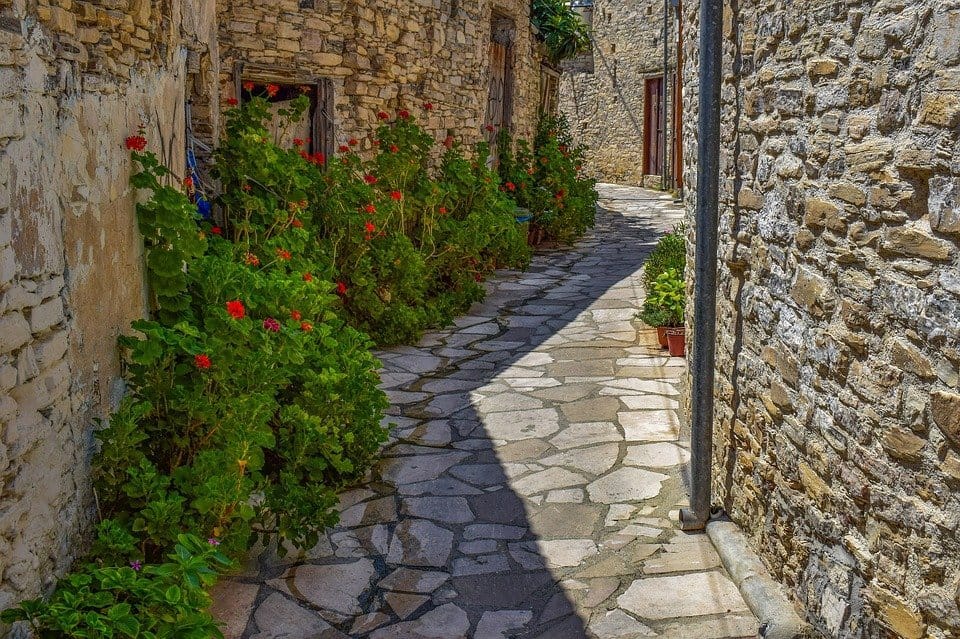 Cyprus, Kato Lefkara, Village, Street, Architecture